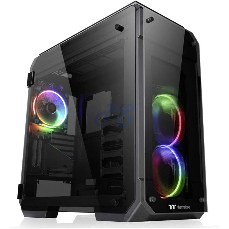 thermaltake view 71 tg rgb fulltower pc case black