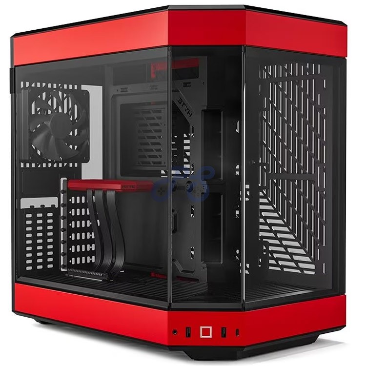 hyte y60 midtower modern aesthetic pc case cherry black