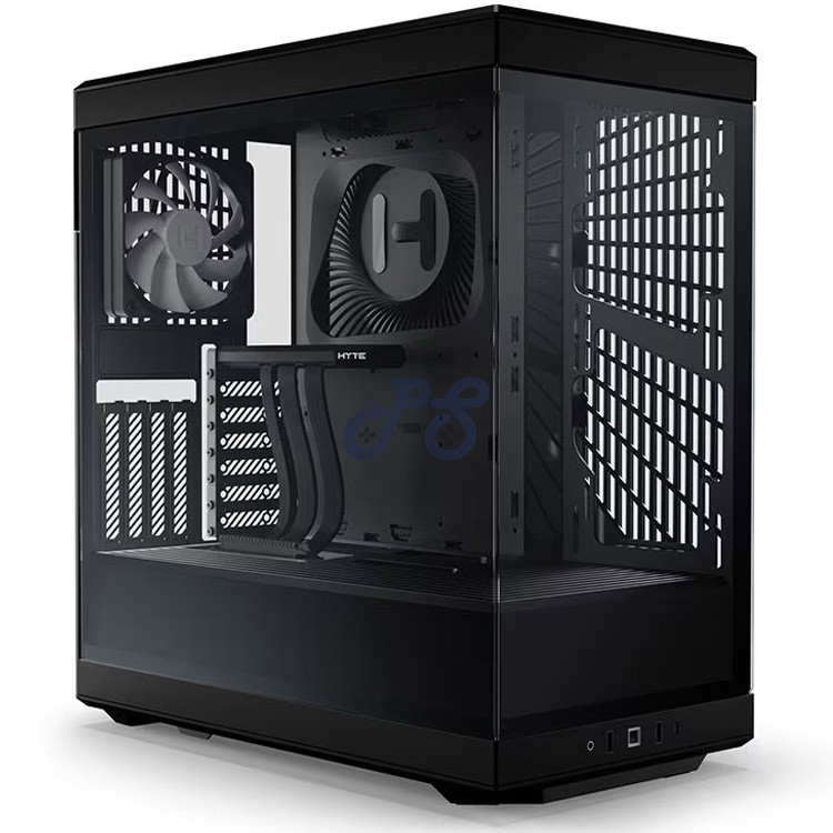 hyte y40 midtower aesthetic pc case pitch black