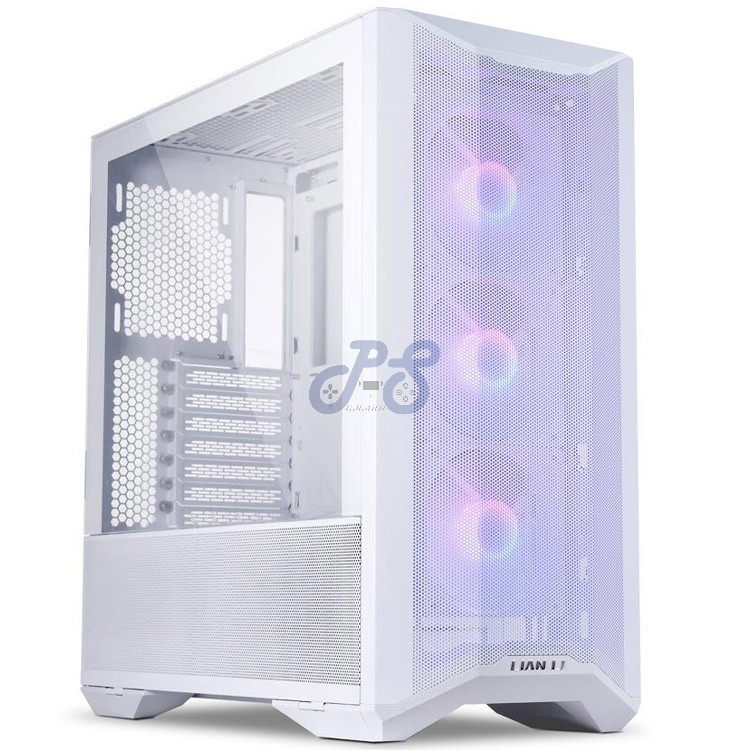 lian li lancool ii mesh rgb midtower gaming pc case snow white