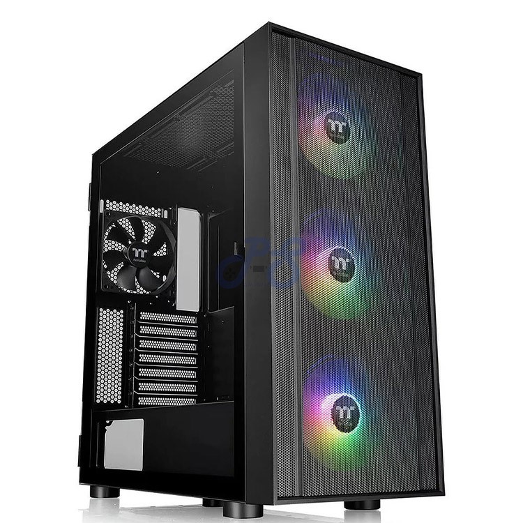 thermaltake h570 tg argb midtower pc case black