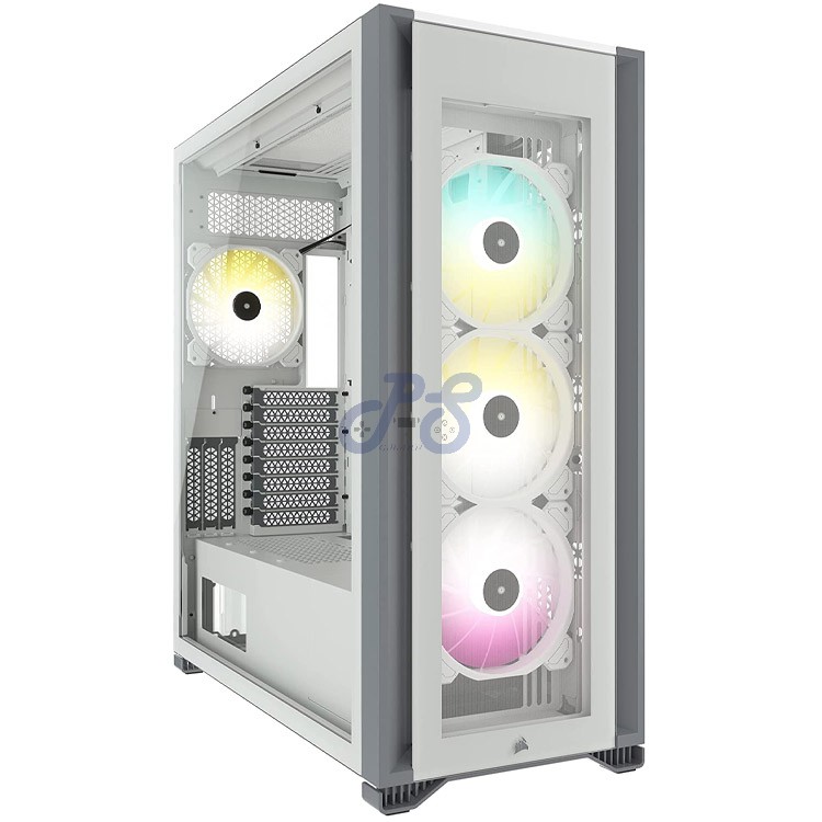 corsair icue 7000x rgb tg gaming pc case white
