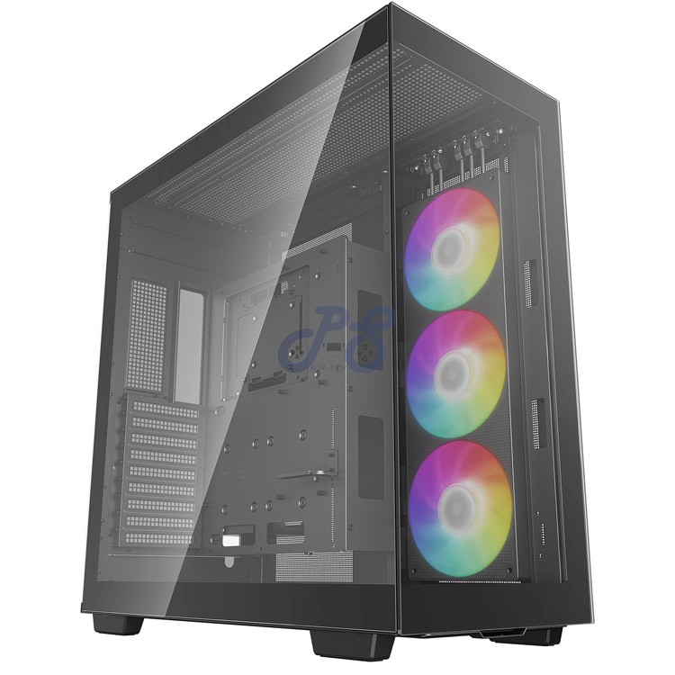 deepcool ch780 atx fulltower panoramic pc case black