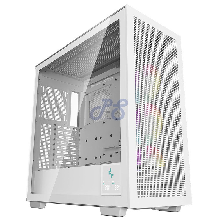 deepcool morpheus argb fulltower gaming pc case white