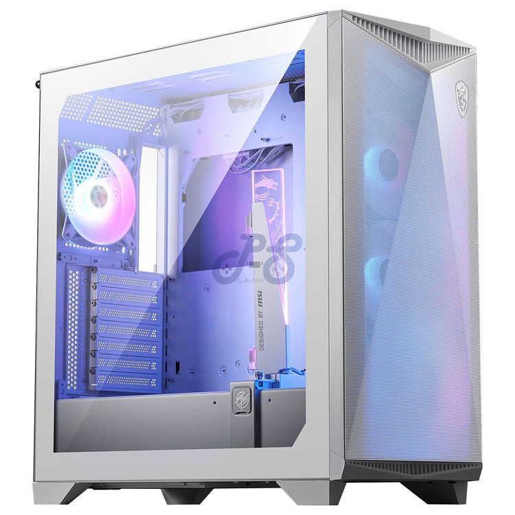 msi mpg gungnir 300r airflow midtower gaming pc case white