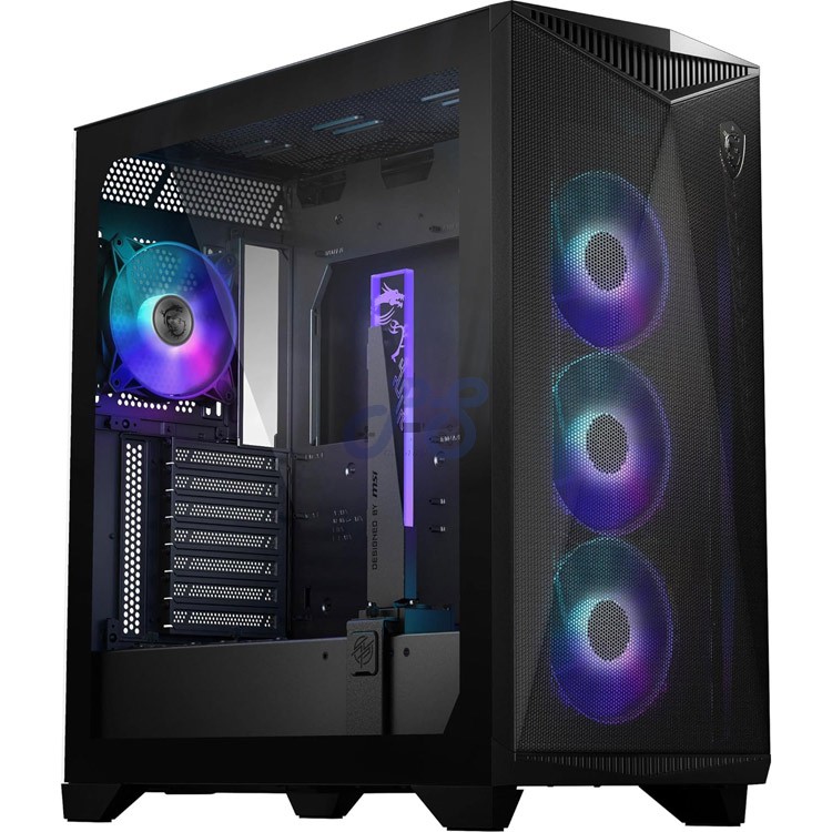 msi mpg gungnir 300r airflow midtower gaming pc case black