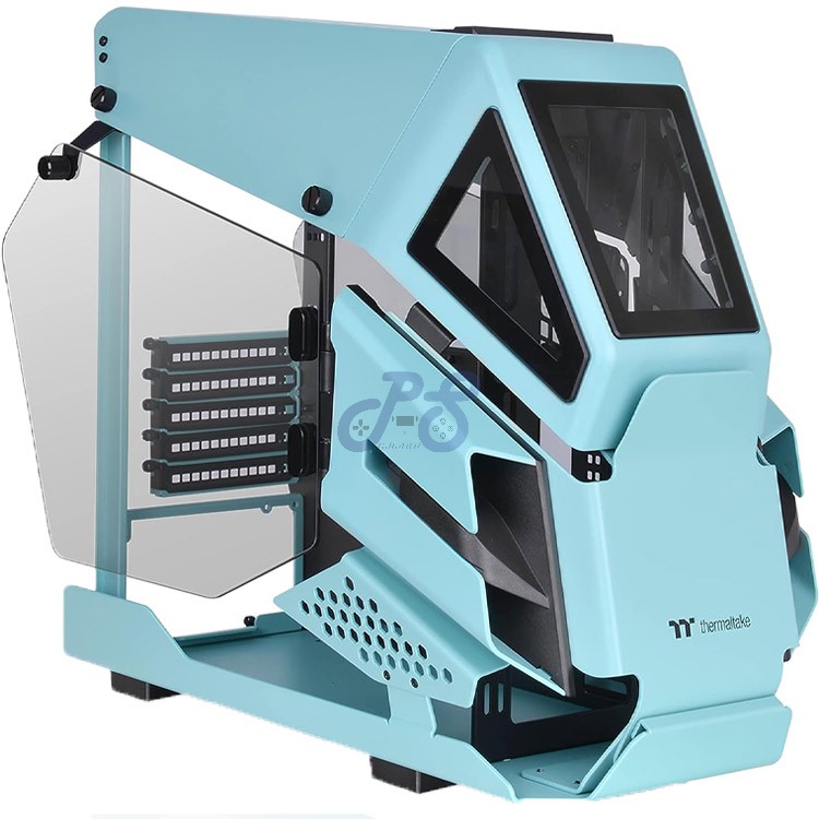 thermaltake ah t200 micro pc case turquoise