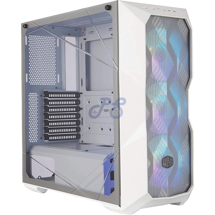 cooler master masterbox td500 mesh midtower gaming pc case white