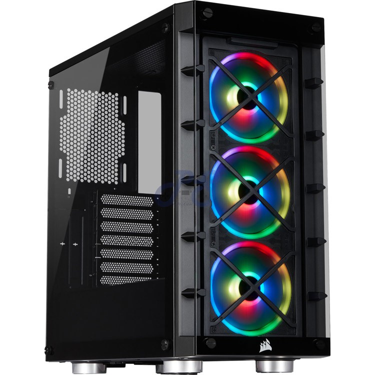 corsair icue 465x rgb midtower smart pc case black