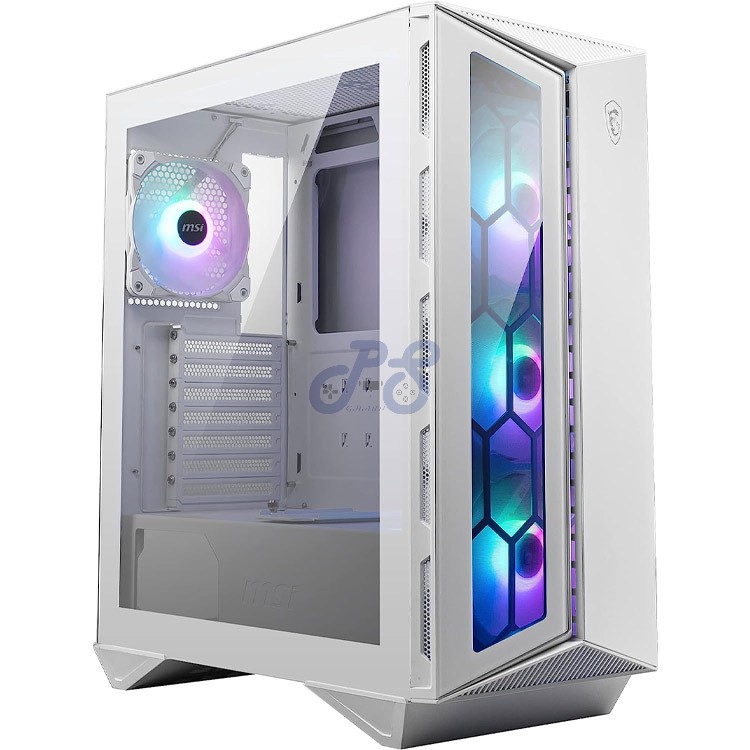 msi mpg gungnir 110r midtower gaming pc case white