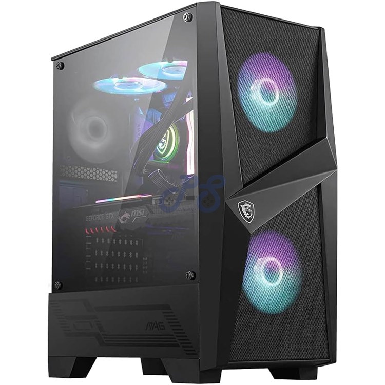 msi mag forge 100r midtower gaming pc case black
