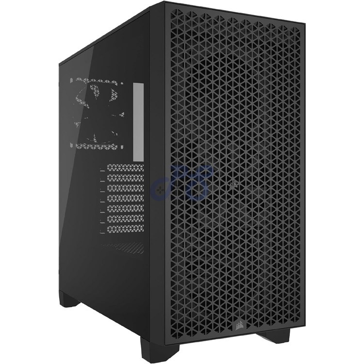 corsair icue 3000d airflow tg midtower gaming pc case black