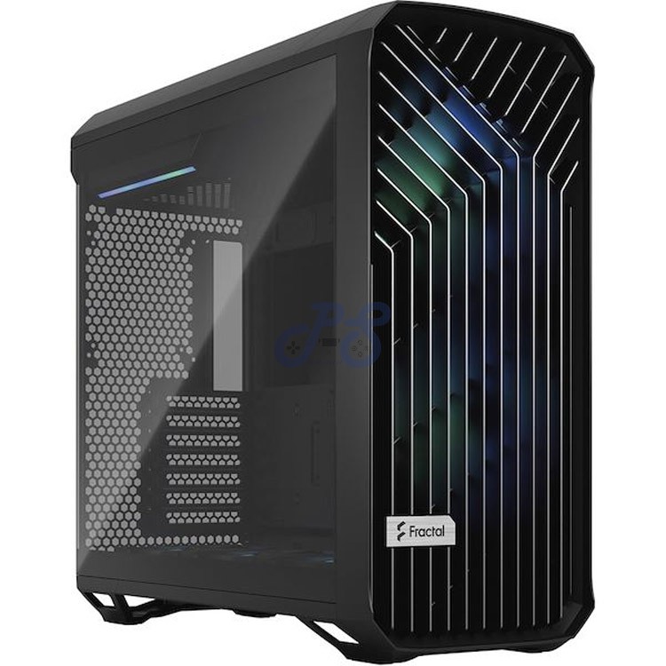 fractal design torrent rgb midtower pc case black tg light