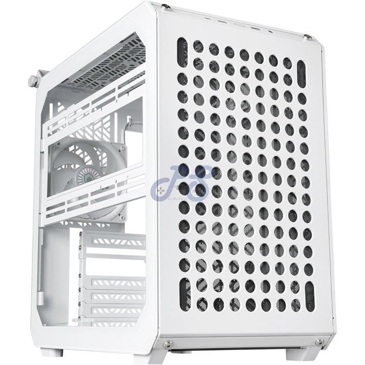 cooler master qube 500 flatpack midtower gaming pc case white