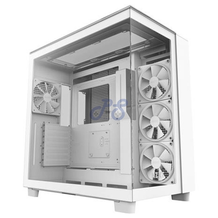 nzxt h9 elite midtower gaming pc case matte white