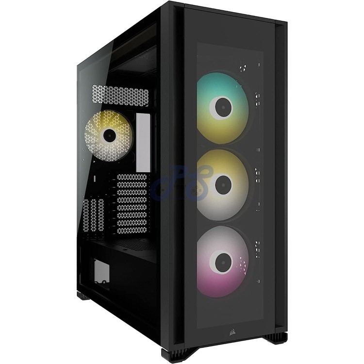 corsair icue 7000x rgb tg gaming pc case black