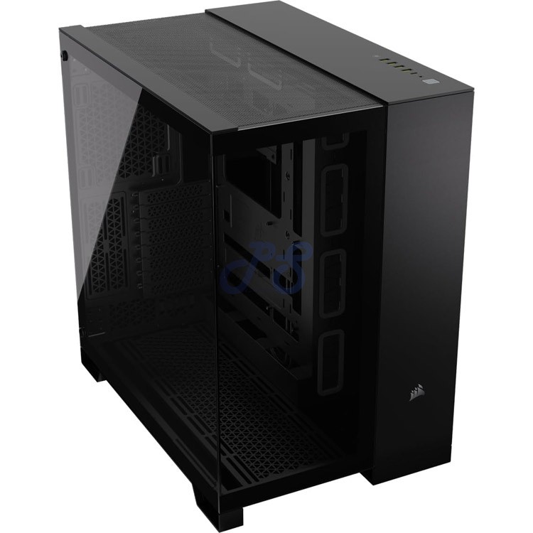 corsair 6500x dualchamber midtower gaming pc case black