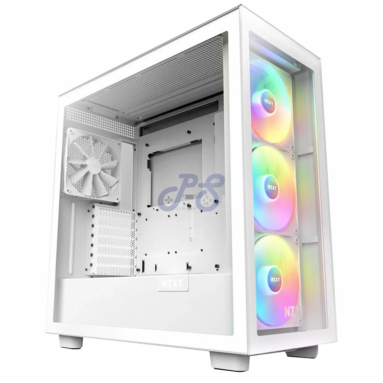 nzxt h7 elite 2023 midtower gaming pc case matte white