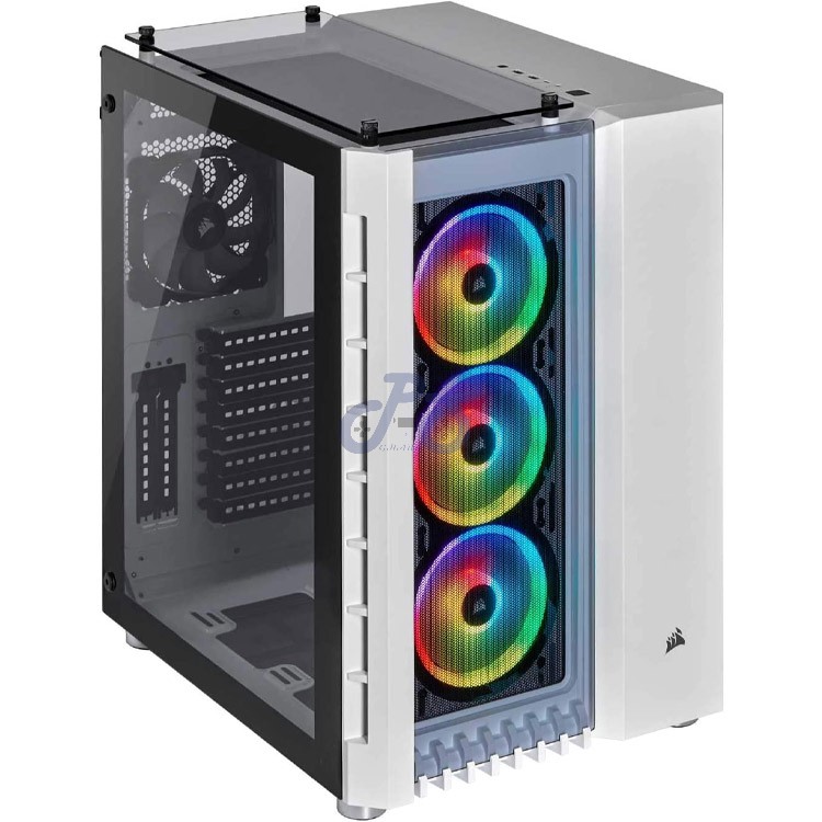 corsair crystal series 680x rgb midtower smart pc case white