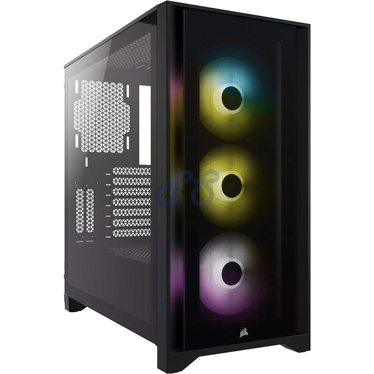 corsair icue 4000x rgb midtower gaming pc case black