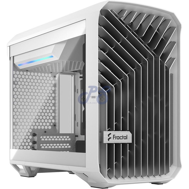 fractal design torrent nano midtower pc case white tg clear