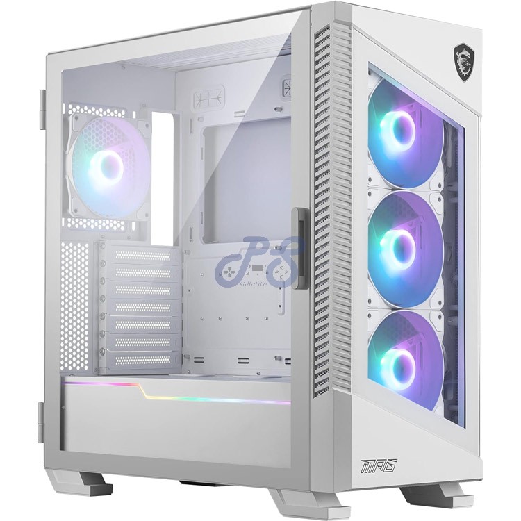 msi mpg velox 100r midtower gaming pc case white