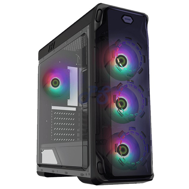 gamemax starlight frgb g509 midtower gaming pc case black