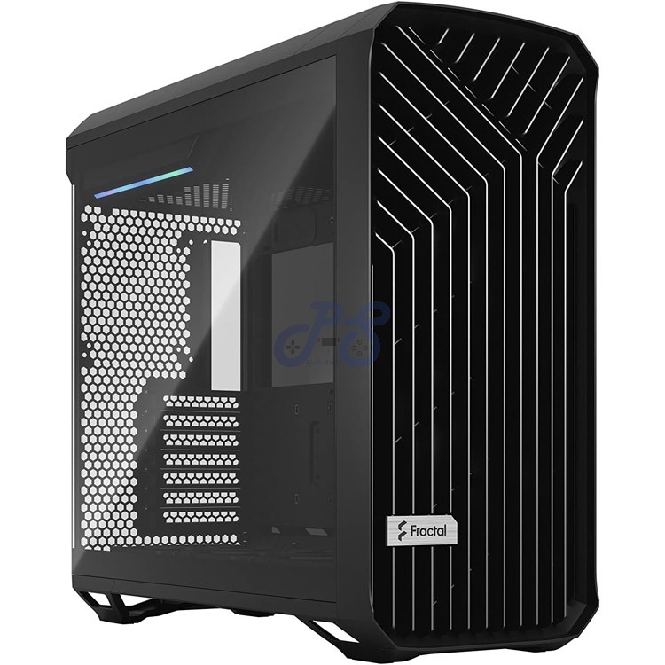 fractal design torrent midtower pc case black tg light