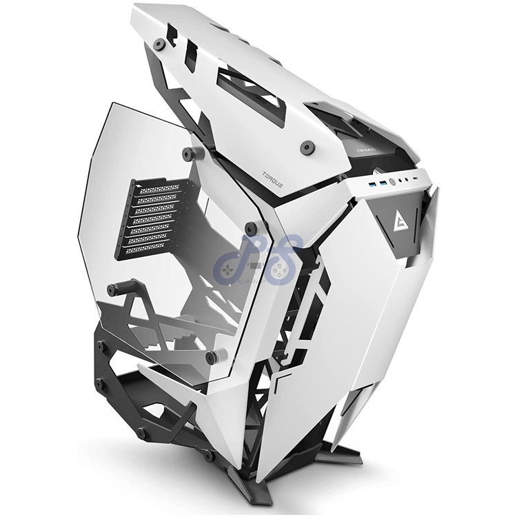 antec torque aluminum midtower gaming pc case whiteblack