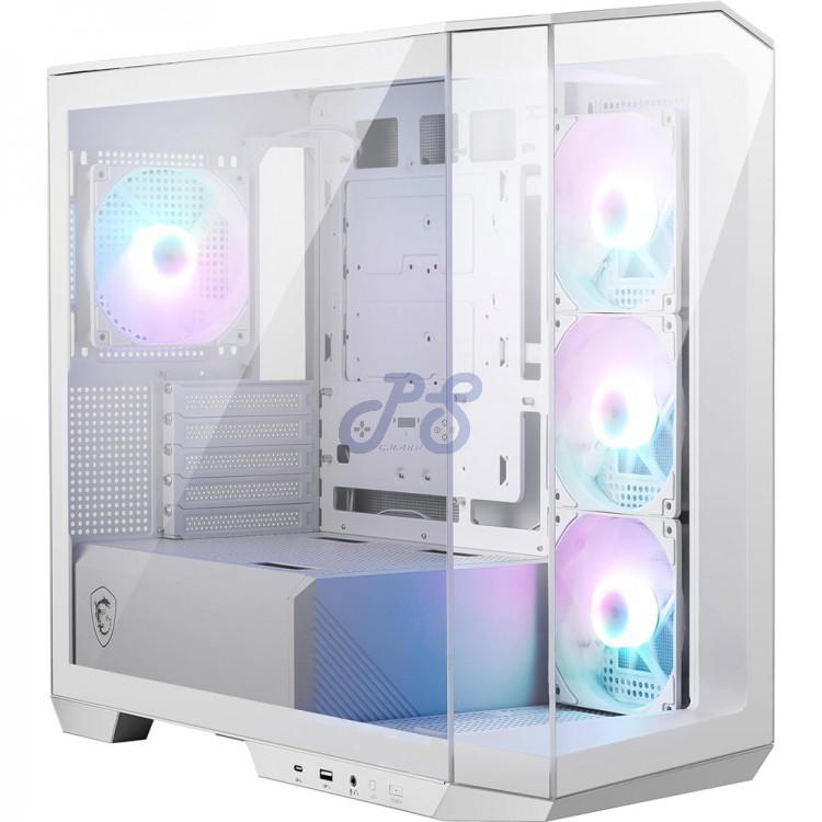 msi mag pano m100r pz midtower premium gaming pc case white
