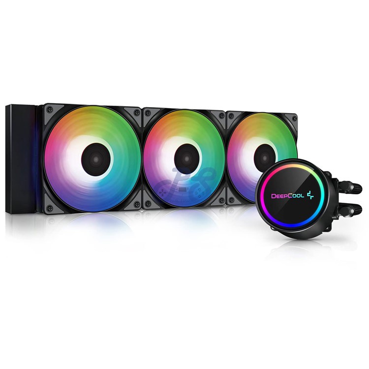 deepcool gammaxx l360 aio liquid cpu cooler black