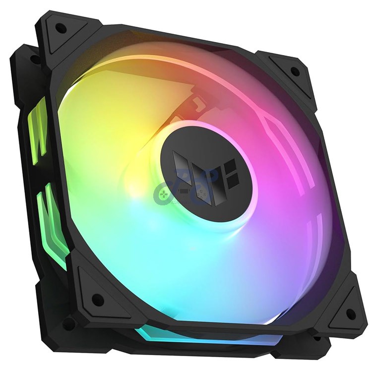 asus tuf gaming tr120 argb pc case fan black