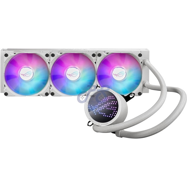rog ryuo iii 360 argb aio liquid cpu cooler white edition