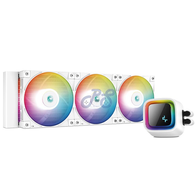 deepcool ls720 aio liquid cpu cooler white