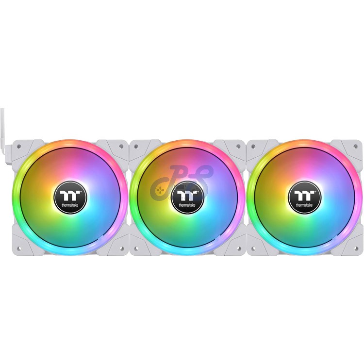 thermaltake swafan ex14 argb ۳in1 pc case fan tt premium edition white
