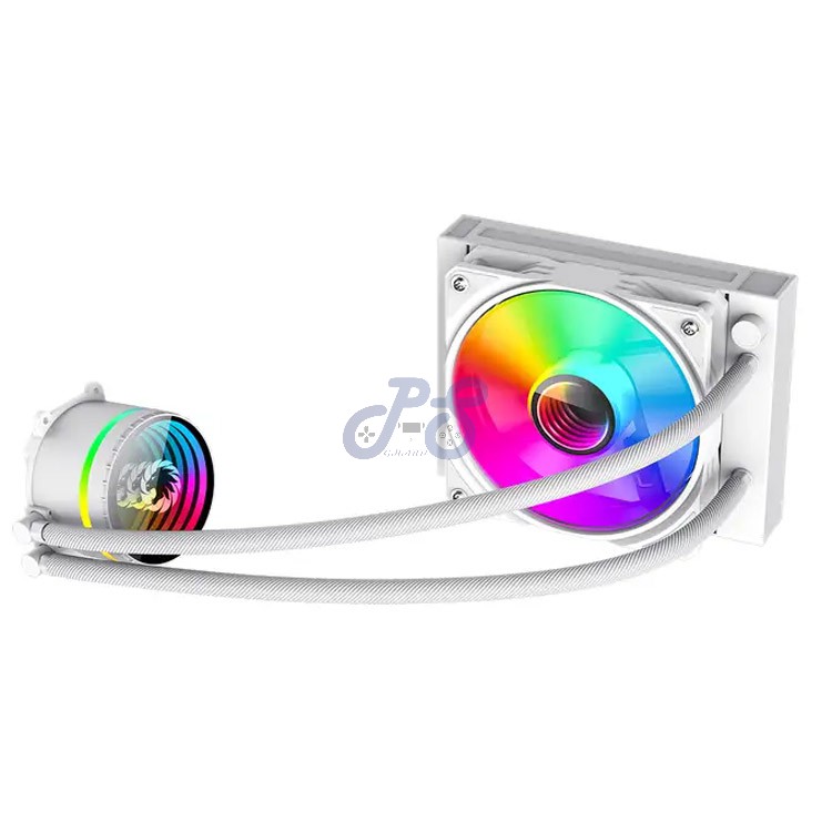 gamemax iceburg 120 allinone liquid cpu cooler white