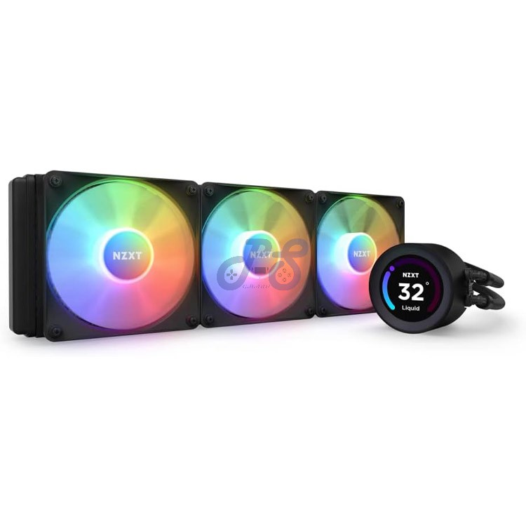 nzxt kraken elite rgb 360 aio cpu liquid cooler black