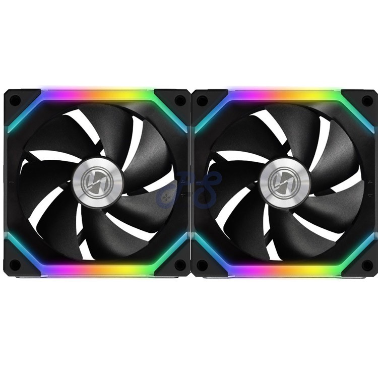 lian li uni sl140 led case fan double pack white 19436
