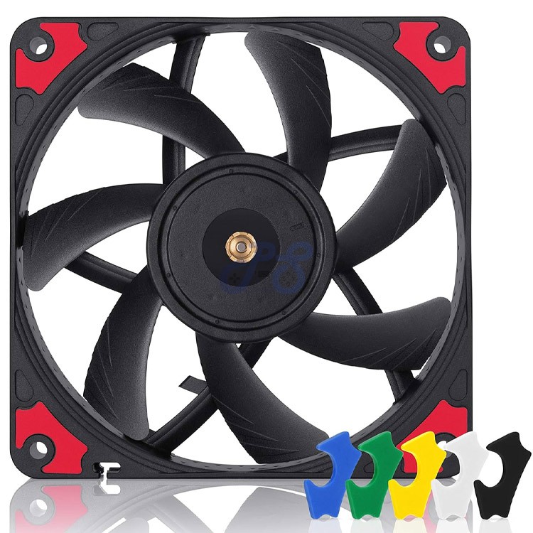 noctua nfa12x15 pwm chromaxblackswap premium quiet slim pc case fan