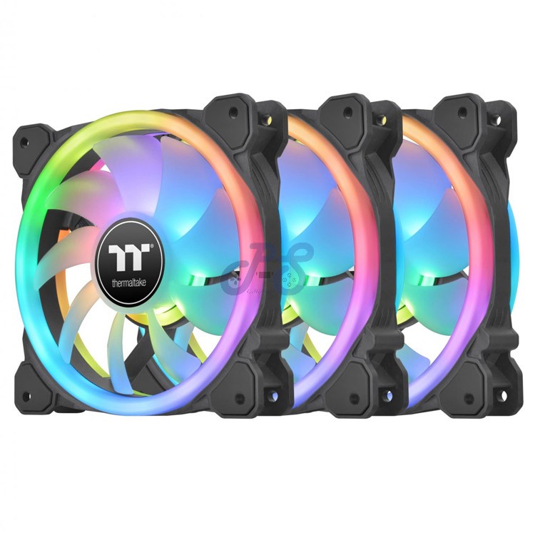 thermaltak swafan 14 rgb radiator fan tt premium edition 3in1 pack