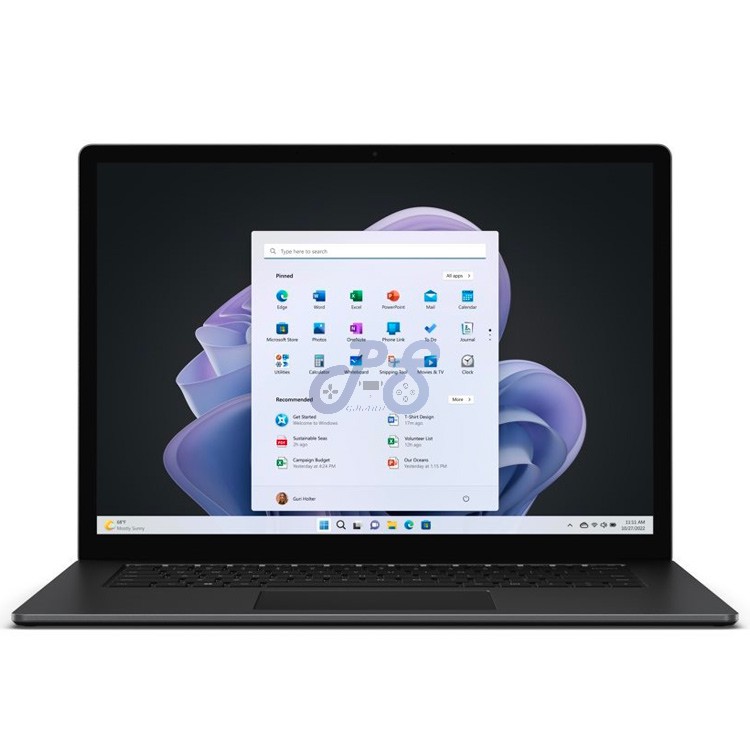 microsoft surface laptop 5 ۱۵ touch screen ۵۱۲ gb ssd ۱۶gb core i7 black