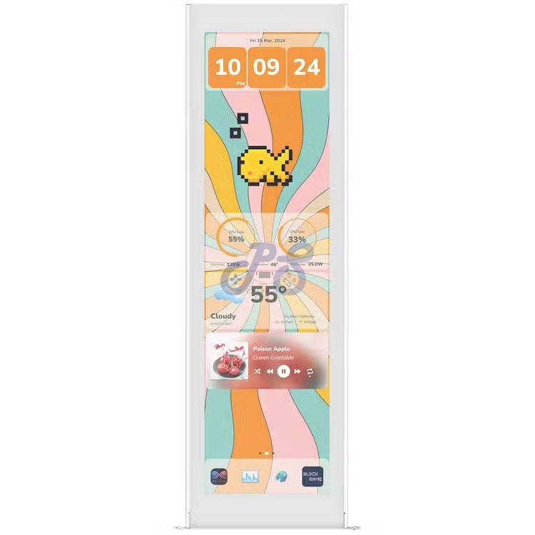 hyte y70 touch infinite display upgrade kit snow white