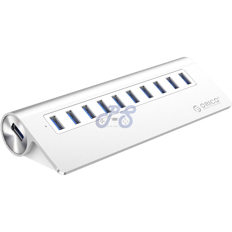 orico aluminum mini usb hub 10 ports
