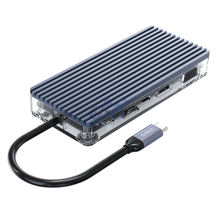 orico typec 11in1 transparent hub dock