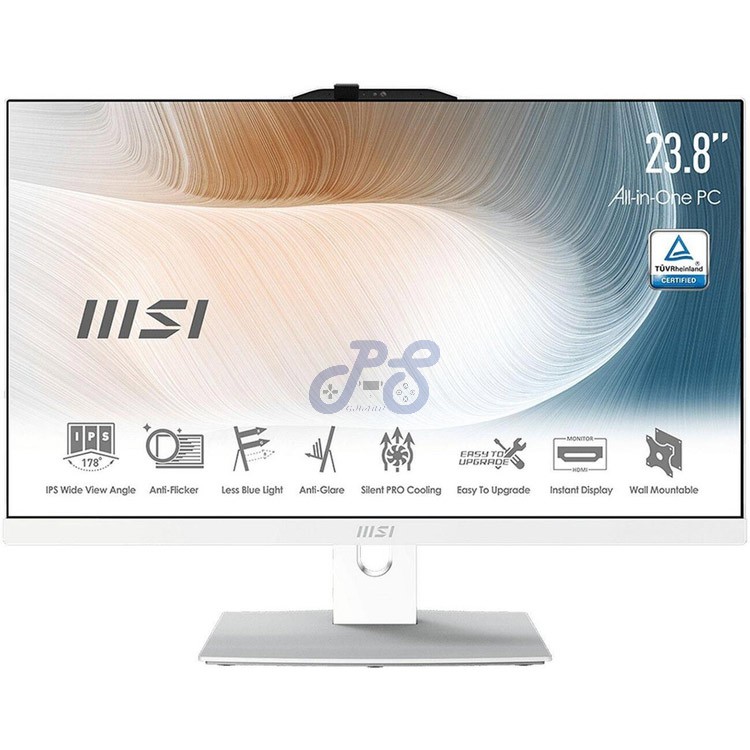 msi modern am242 aio pc white