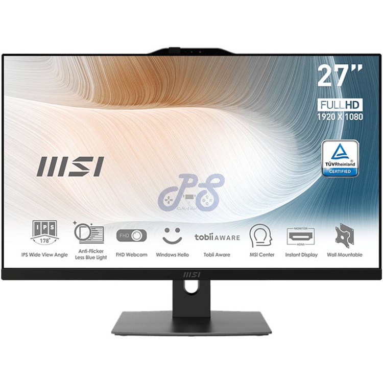 msi modern am272p 12mc aio pc black