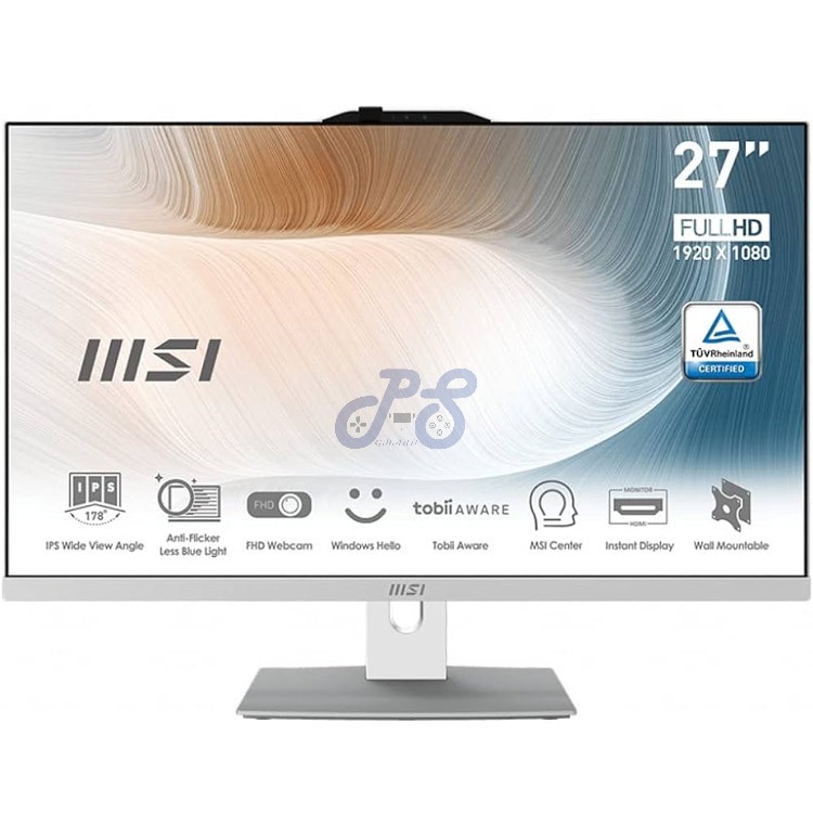 msi modern am272p 12mc aio pc white