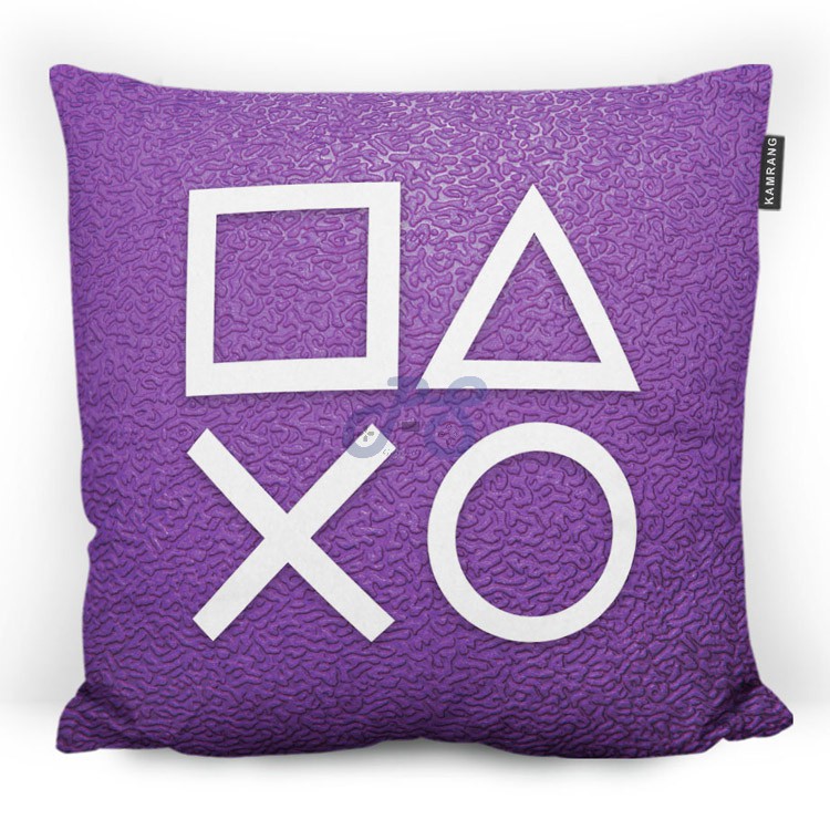 Pillow Playstation Icons Purple
