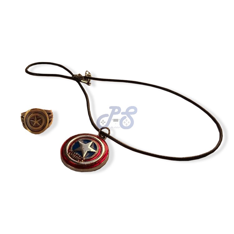 Captain America Ring And Pendant