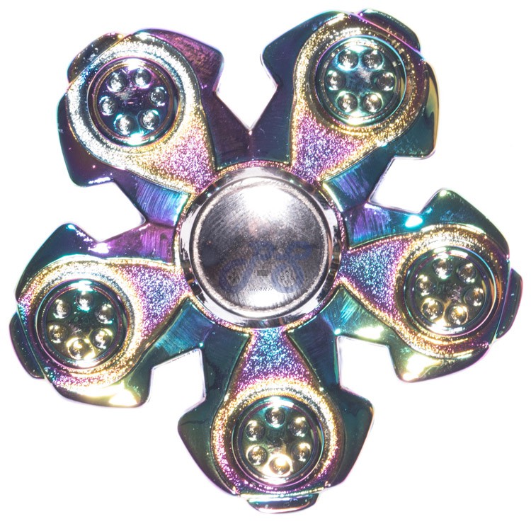 shiny c6 fidget spinner